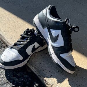 Nike kids “panda” Black and White Sneakers
